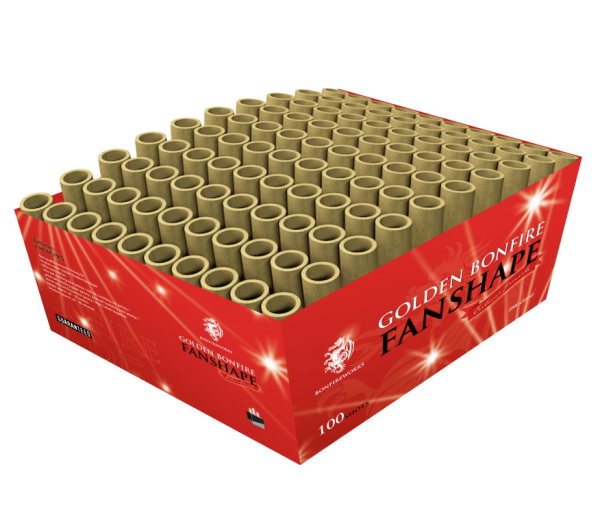 Bonfireworks - Golden Bonfire Fanshape